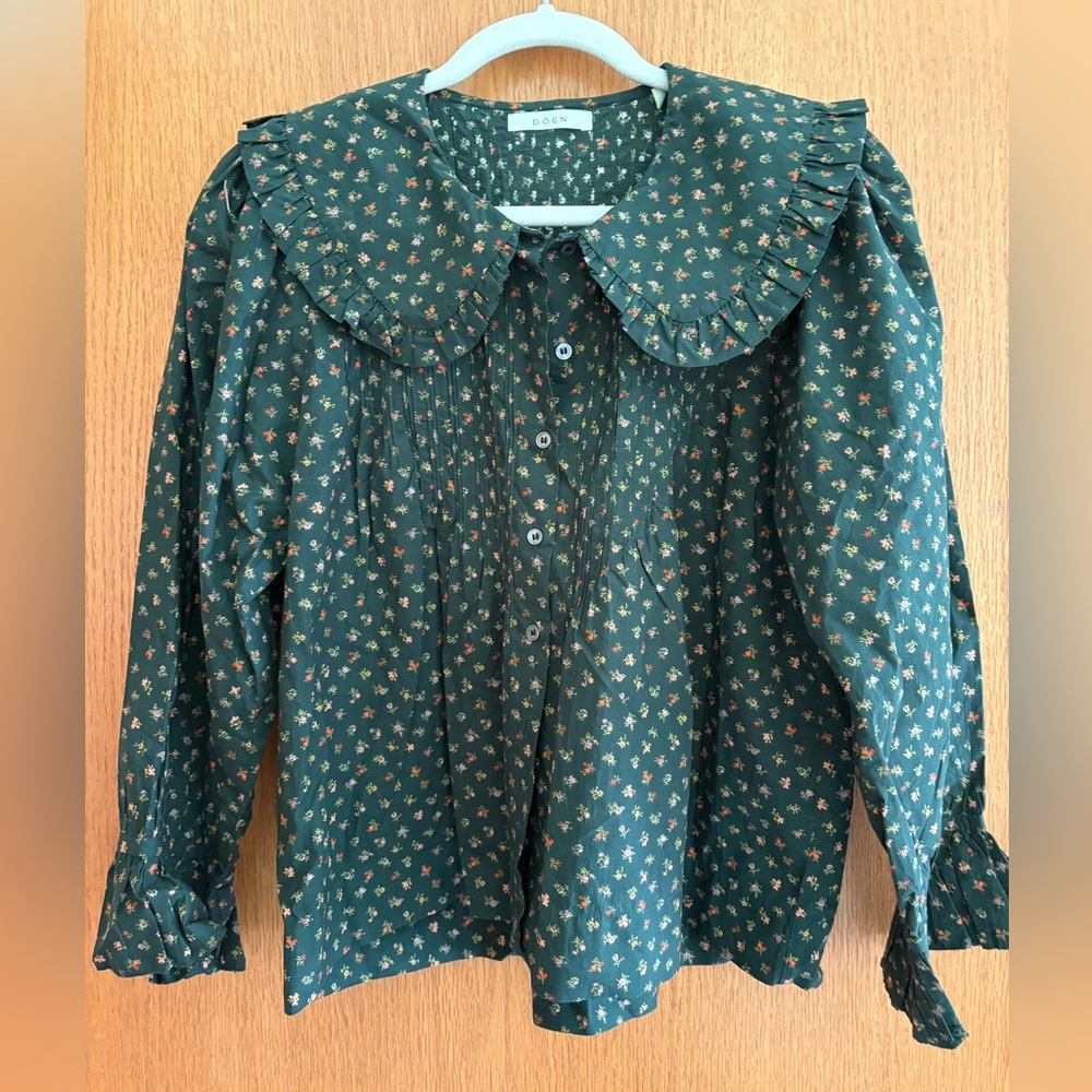 Doen Floral Green Shirt